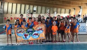 La Escuela del Club Natación Huelva brilla en el segundo encuentro del Circuito de Diputación