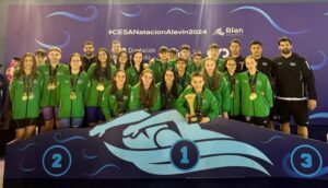 Dos nadadores del Club Natación Huelva, campeones de España con la Selección Andaluza inclusiva