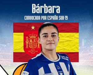 Bárbara López, jugadora del Sporting Huelva.