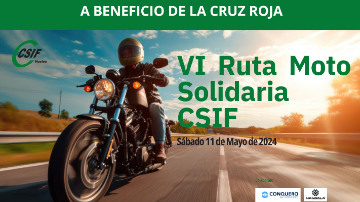 La VI Ruta Solidaria en Motocicleta de CSIF ya tiene fecha: el 11 de mayo