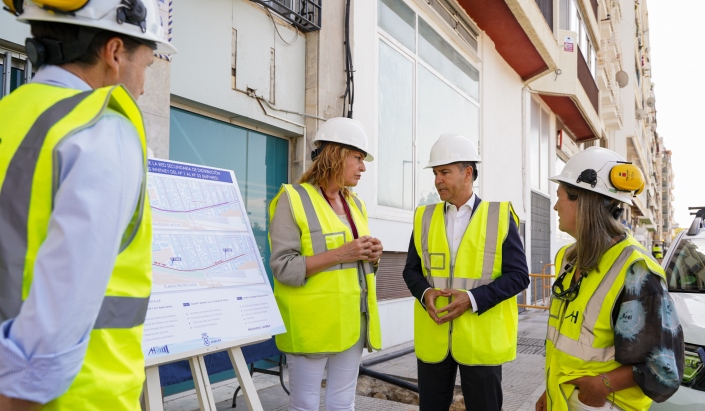 Aguas de Huelva inicia las obras para renovar la red de abastecimiento en la avenida Miss Whitney