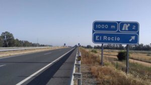 El tercer carril entre Almonte y El Rocío será reversible