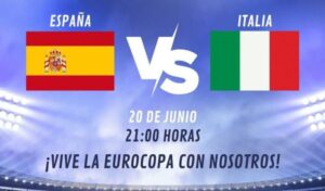Una pantalla gigante para ver el España-Italia en Verdeluz