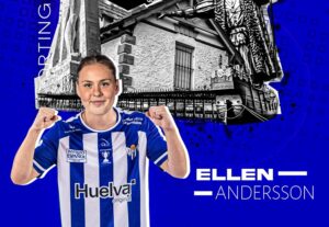 Ellen Andersson, jugadora del Sporting Huelva.