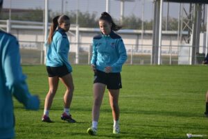Entrenamiento de pretemporada del Sporting Huelva.
