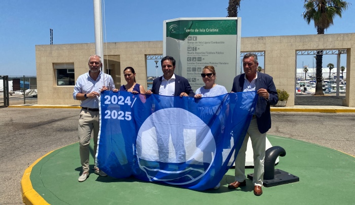 Los cinco puertos deportivos gestionados por la APPA en Huelva, distinguidos con la bandera azul