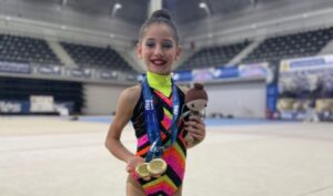 Inés Martin se proclama campeona de España en gimnasia rítmica por tercer año consecutivo