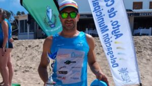Rubén Gutiérrez, subcampeón de la Travesía de Conil de la Frontera