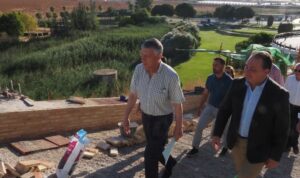 Toscano visita las obras de la EDUSI en Palos, que han supuesto una inversión de 1,4 millones