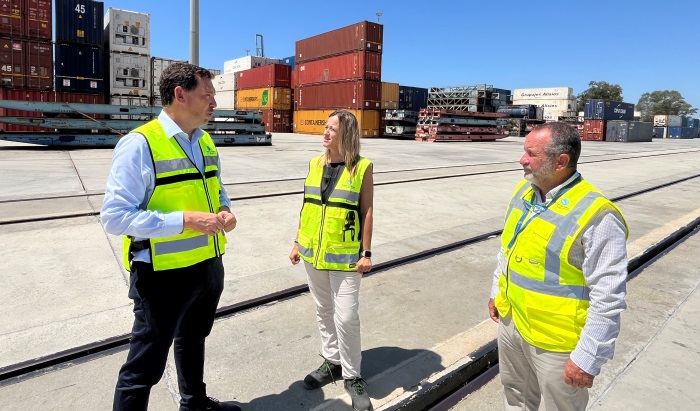 El Puerto licita las obras del proyecto de la ampliación de la terminal ferroviaria del Muelle Sur