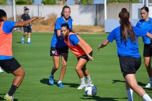 Entrenamiento del Sporting Huelva.