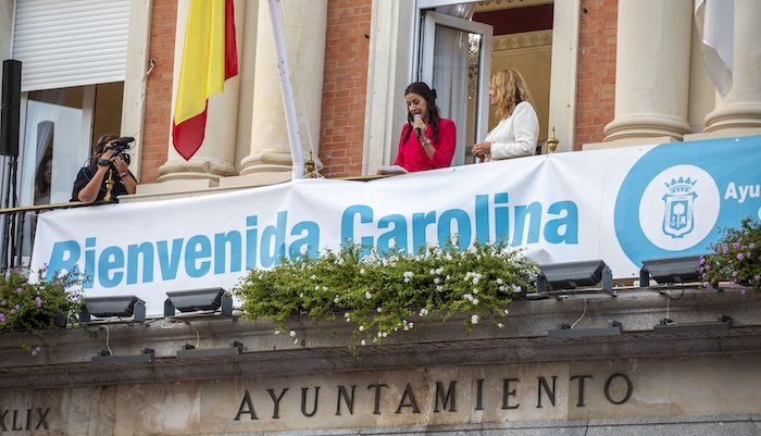 Recepción a Carolina Marín en el Ayuntamiento de Huelva