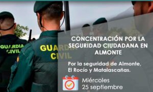 Almonte convoca una concentración ciudadana "por la seguridad de todos"