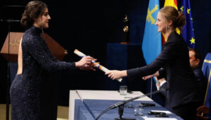 Carolina Marín Premio Princesa de Asturias entregado por la Princesa Leonor