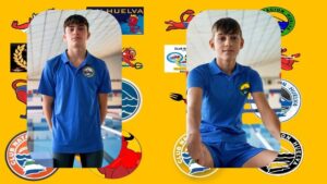 Histórica actuación de Manuel Camacho y Javier Jorva del Club Natación Huelva en el Circuito Provincial Infantil