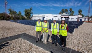 Aguas de Huelva duplica la superficie de placas fotovoltaicas de sus instalaciones