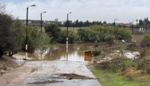 Bomberos rescatan de madrugada a una vecina de Punta atrapada por el temporal