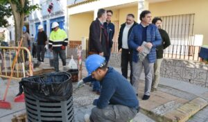 Punta Umbría mejora el pavimiento en las calles peatonales de la barriada de San Sebastián