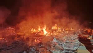 Incendio del Punto Limpio de Paterna del Campo