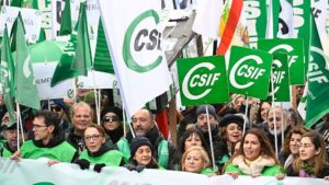 CSIF Huelva se manifiesta junto unos 35.000 funcionarios en Madrid en defensa de Muface