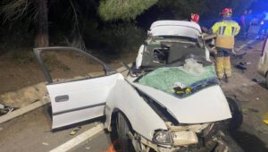Accidente mortal: dos fallecidos y un herido grave en una colisión frontal en Beas